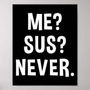 Affiche Moi Sus Jamais Joueur Suspicieux Mème Humour Sarca