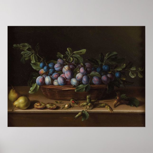 Affiche Moillon - Nature morte aux prunes (Devant)