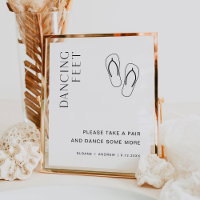 MOINDRE PIEDS DE DANSE Mariage Flip Flops SIGNE
