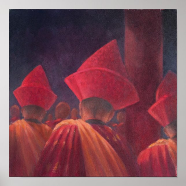 Affiche Moines bouddhistes Bhoutan 2012 (Devant)