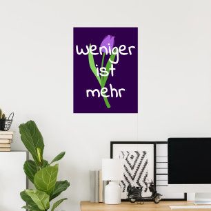 Affiche Moins C'est Mieux (Less Is More)
