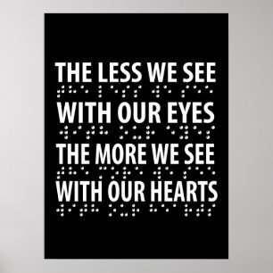 Affiche Moins On Voit Avec Nos Yeux - Éclaircissement Bra