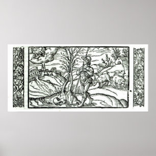 Affiche Mois de janvier à partir d'un calendrier des berge