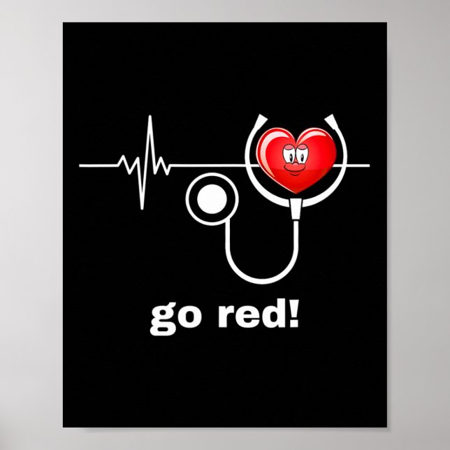 Affiche Mois de la santé Février American Heart Health (Devant)