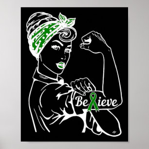 Affiche Mois de la sensibilisation à la santé Femme Ruban
