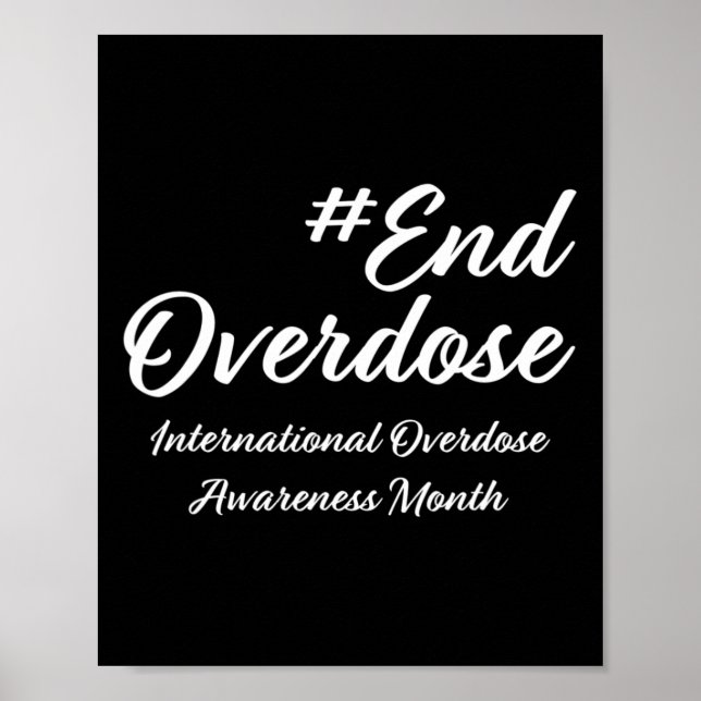 Affiche Mois de la sensibilisation aux surdoses (Devant)