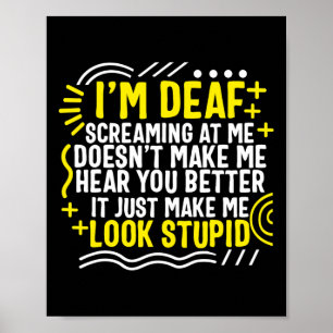 Affiche Mois de la sensibilisation Je suis Sourd et je hur