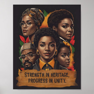 Affiche Mois de l'histoire des Noirs