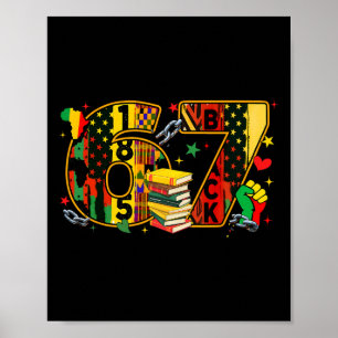 Affiche Mois de l'histoire des Noirs 67 Six Sept Meme Afro