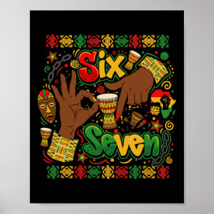Affiche Mois de l'histoire des Noirs 67 Six Sept Meme Afro