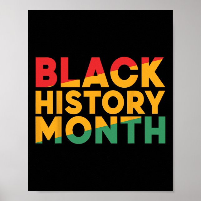 Affiche Mois de l'histoire des Noirs African American Prid (Devant)