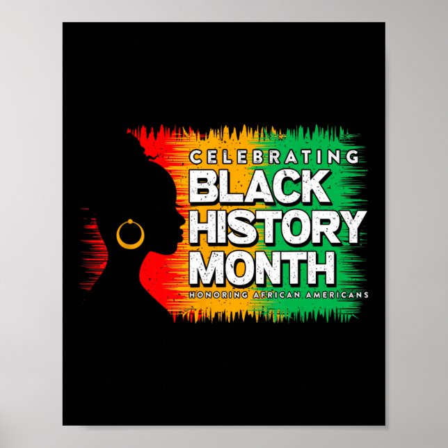 Affiche Mois de l'histoire des Noirs Afro Africain-América (Devant)