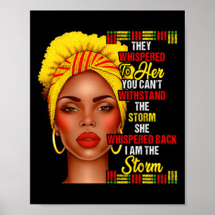 Affiche Mois de l'histoire des Noirs Afro Femmes Noires Fi