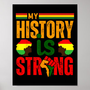 Affiche Mois de l'histoire des Noirs Bhm Mon histoire est 