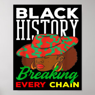 Affiche Mois de l'histoire des Noirs Briser chaque chaîne 