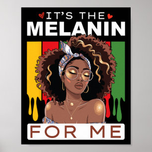 Affiche Mois de l'histoire des Noirs C'est la mélanine pou