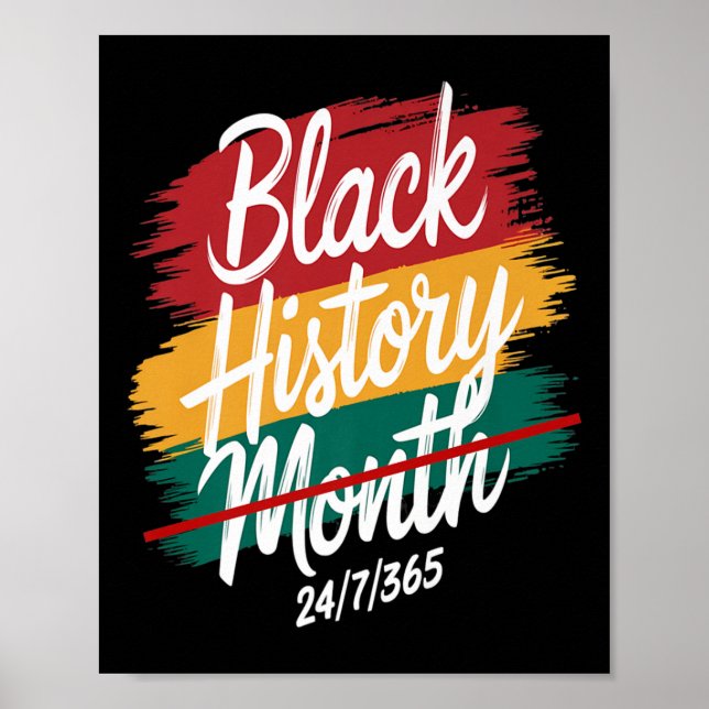 Affiche Mois de l'histoire des Noirs cool tous les mois 24 (Devant)