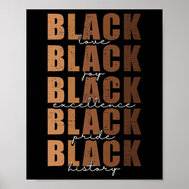 Affiche Mois de l'histoire des Noirs Femmes Black Love Mel (Devant)