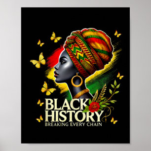 Affiche Mois de l'histoire des Noirs Femmes Histoire des N