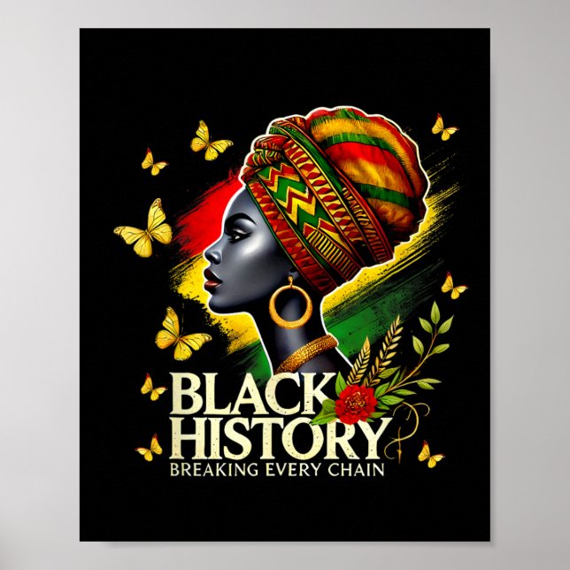 Affiche Mois de l'histoire des Noirs Femmes Histoire des N (Devant)