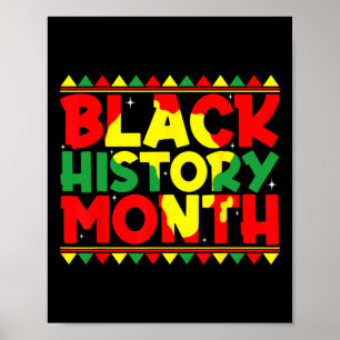 Affiche Mois de l'histoire des Noirs Fierté afro-américain