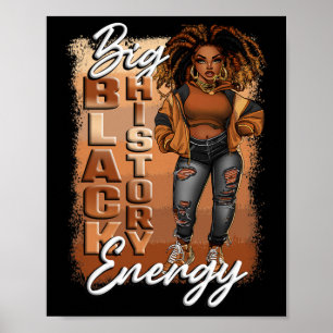 Affiche Mois de l'histoire des Noirs Grande Énergie de l'h