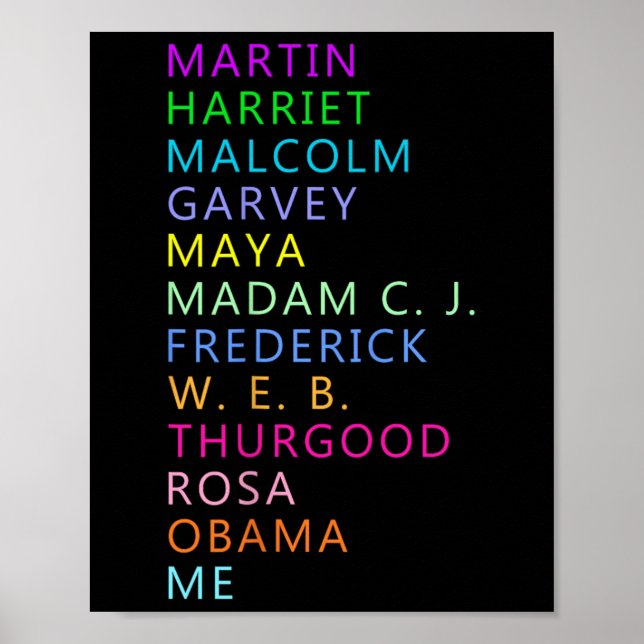Affiche Mois de l'histoire des Noirs Graphique du leader a (Devant)