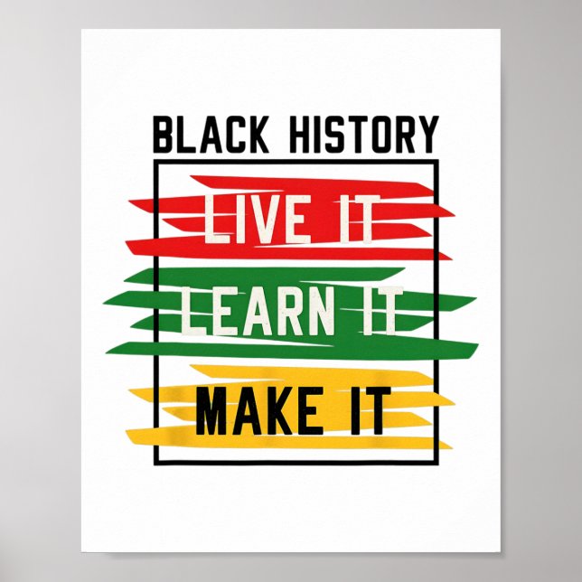 Affiche Mois de l'histoire des Noirs Histoire des Noirs No (Devant)
