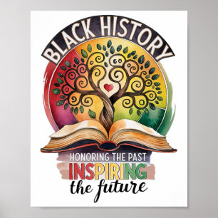Affiche Mois de l'histoire des Noirs Hommage au passé Bhm