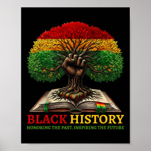 Affiche Mois de l'histoire des Noirs Hommage au passé Insp