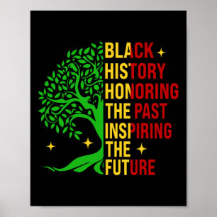 Affiche Mois de l'histoire des Noirs Hommage au passé Insp