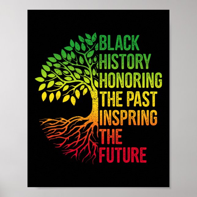Affiche Mois de l'histoire des Noirs Hommage au passé Insp (Devant)
