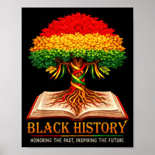 Affiche Mois de l'histoire des Noirs honorant le passé ins