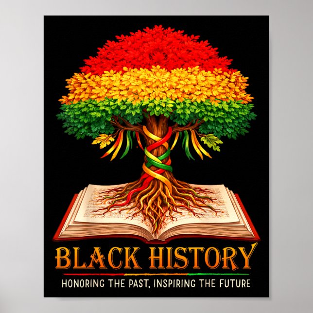 Affiche Mois de l'histoire des Noirs honorant le passé ins (Devant)