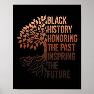 Affiche Mois de l'histoire des Noirs honorant le passé Ins