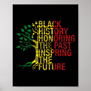 Affiche Mois de l'histoire des Noirs honorant le passé Ins