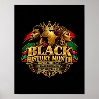 Affiche Mois de l'Histoire des Noirs Honorez le Passé