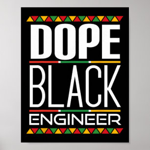 Affiche Mois de l'histoire des Noirs Ingénieur Noir Drogue
