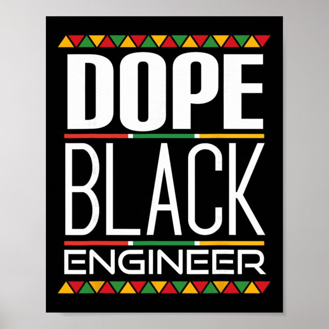 Affiche Mois de l'histoire des Noirs Ingénieur Noir Drogue (Devant)