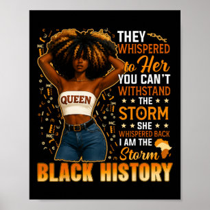 Affiche Mois de l'histoire des Noirs Je suis la tempête Re