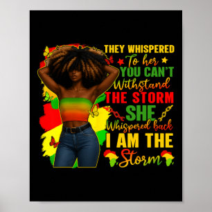 Affiche Mois de l'histoire des Noirs Je suis la tempête Re