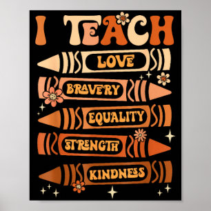 Affiche Mois de l'histoire des Noirs J'enseigne Professeur
