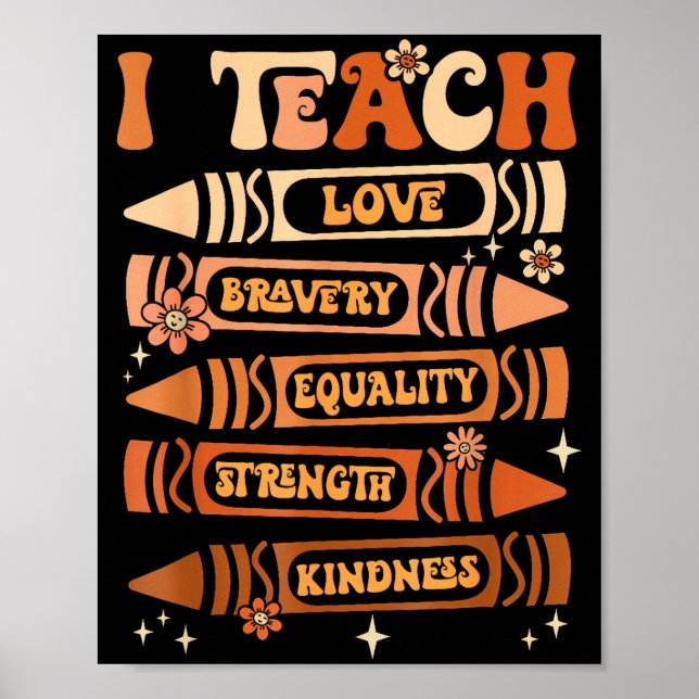 Affiche Mois de l'histoire des Noirs J'enseigne Professeur (Devant)