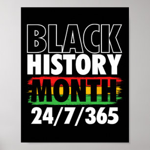 Affiche Mois de l'histoire des Noirs - Jour de Mlk Racines