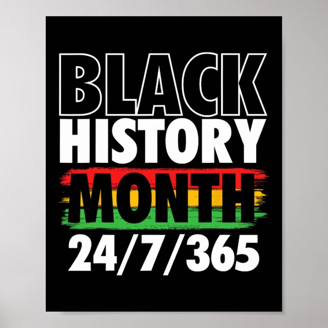 Affiche Mois de l'histoire des Noirs - Jour de Mlk Racines (Devant)