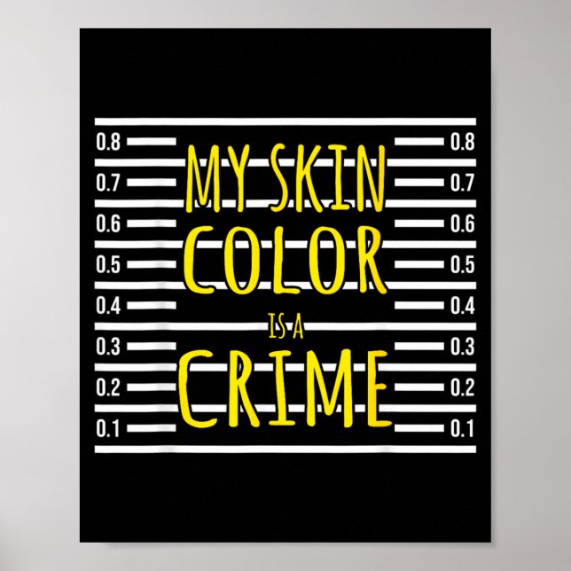 Affiche Mois de l'histoire des Noirs La couleur de peau es (Devant)