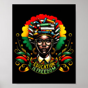 Affiche Mois de l'histoire des Noirs Leaders Noirs Afro-Am