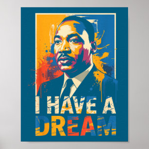 Affiche mois de l'histoire des Noirs martin a fait un rêve