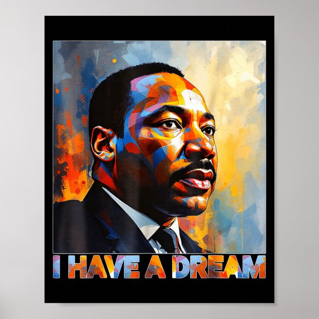 Affiche Mois de l'histoire des Noirs Martin Rêve Luther Ki (Devant)
