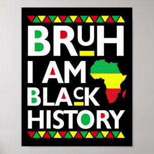 Affiche Mois de l'histoire des Noirs mecs ados garçons Afr